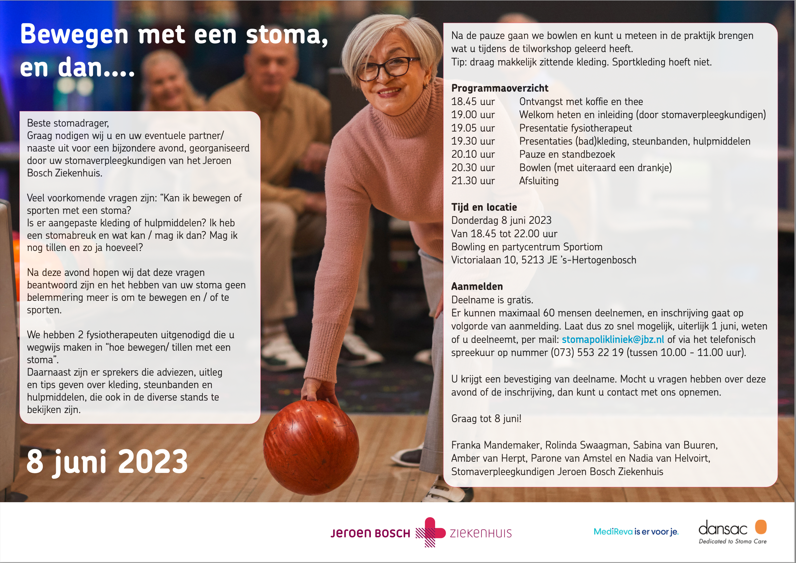Bewegen met een stoma, en dan...