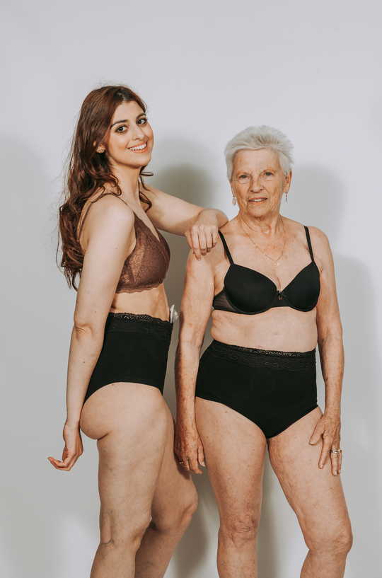 Slip en bambou avec dentelle confort à la taille - Niveau 0